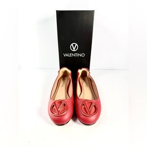 Valentino Women's Red Logo Flats